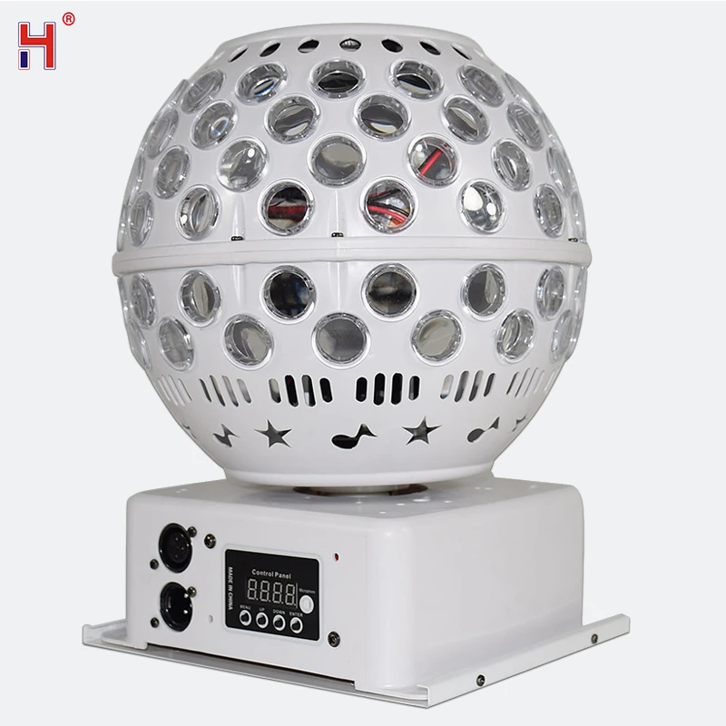 LED DJ Party Laser Christmas Lights Rotating Crystal Ball Sound Activated Dance Floor Disco Strobe Magic Light For Wedding KTV