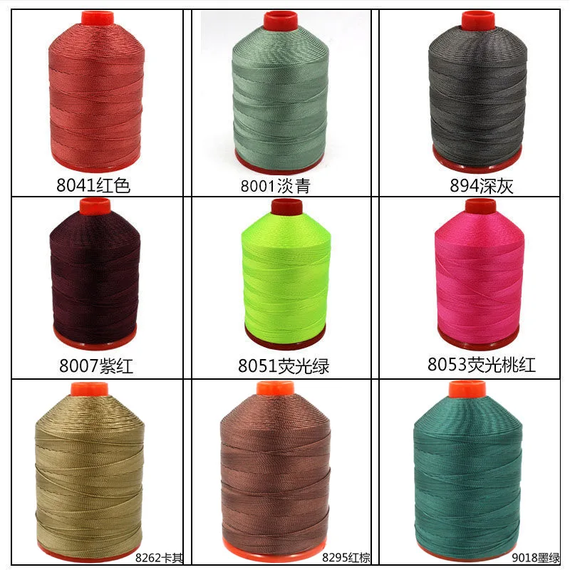 210D/18 geflochtene strang Zähigkeit Nylon Filament Nähgarn Leder Zelt Jeans, Chinesische Quaste Weben Gewinde 1mm – Detail 12
