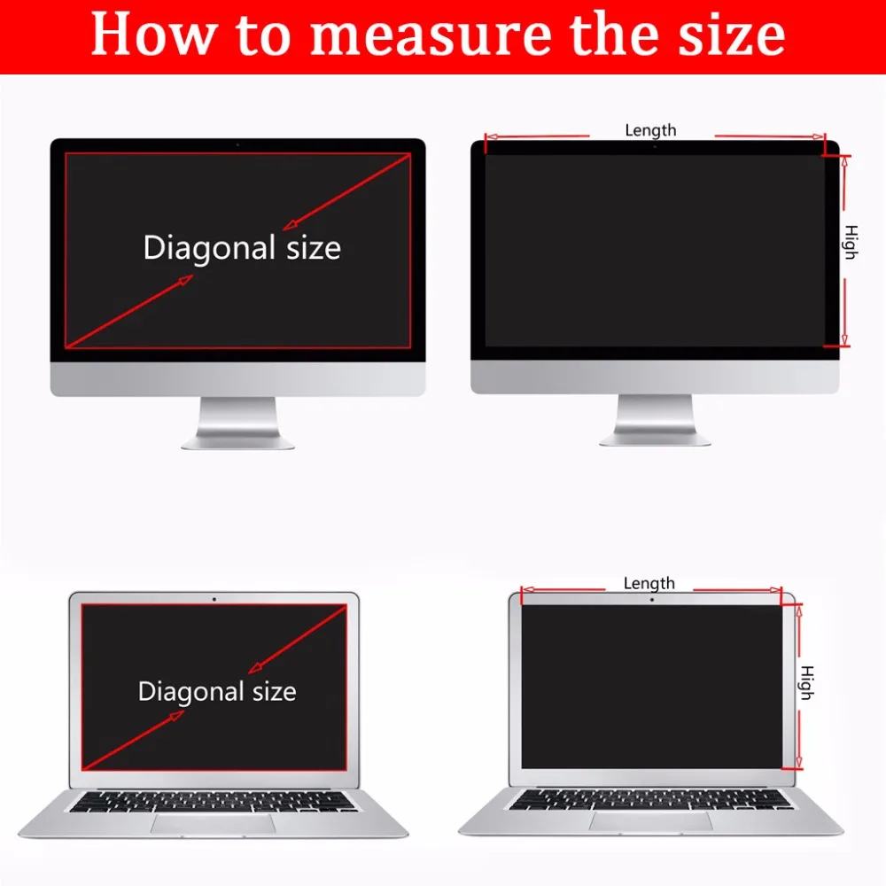 24 inch (531mm*298mm) Privacy Filter Anti-Glare LCD Screen Protective film For 16:9 Widescreen Computer Notebook PC Monitors