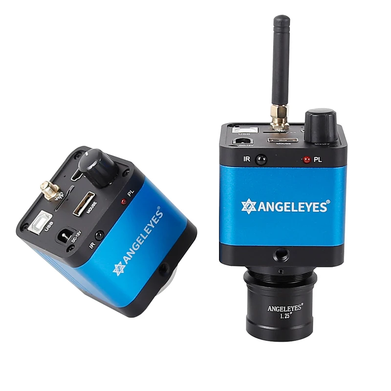 Angeleyes 1600w Wifi USB Videocamera Telescopio astronomico Acquisizione immagini Oculare elettronico industriale con adattatore