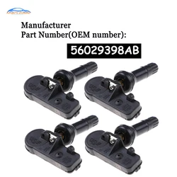 Система контроля давления в шинах 56029398AB, 500 МГц, для Jeep Grand Cherokee Wrangler Fiat 433 Freemont JF TPMS