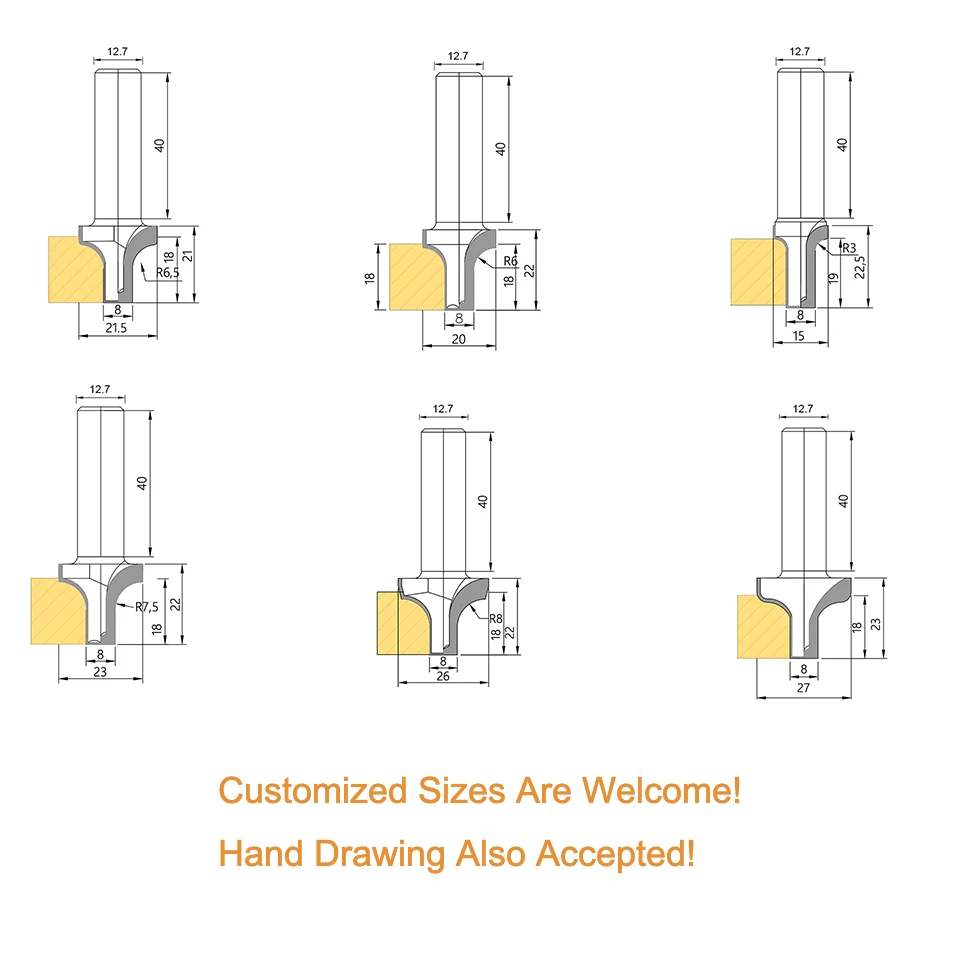 Diamond Trim Router Bit Tool Cabinet Wood Cutter For Furniture Solid Wood Plywood Diamond Custom Cutting Tool