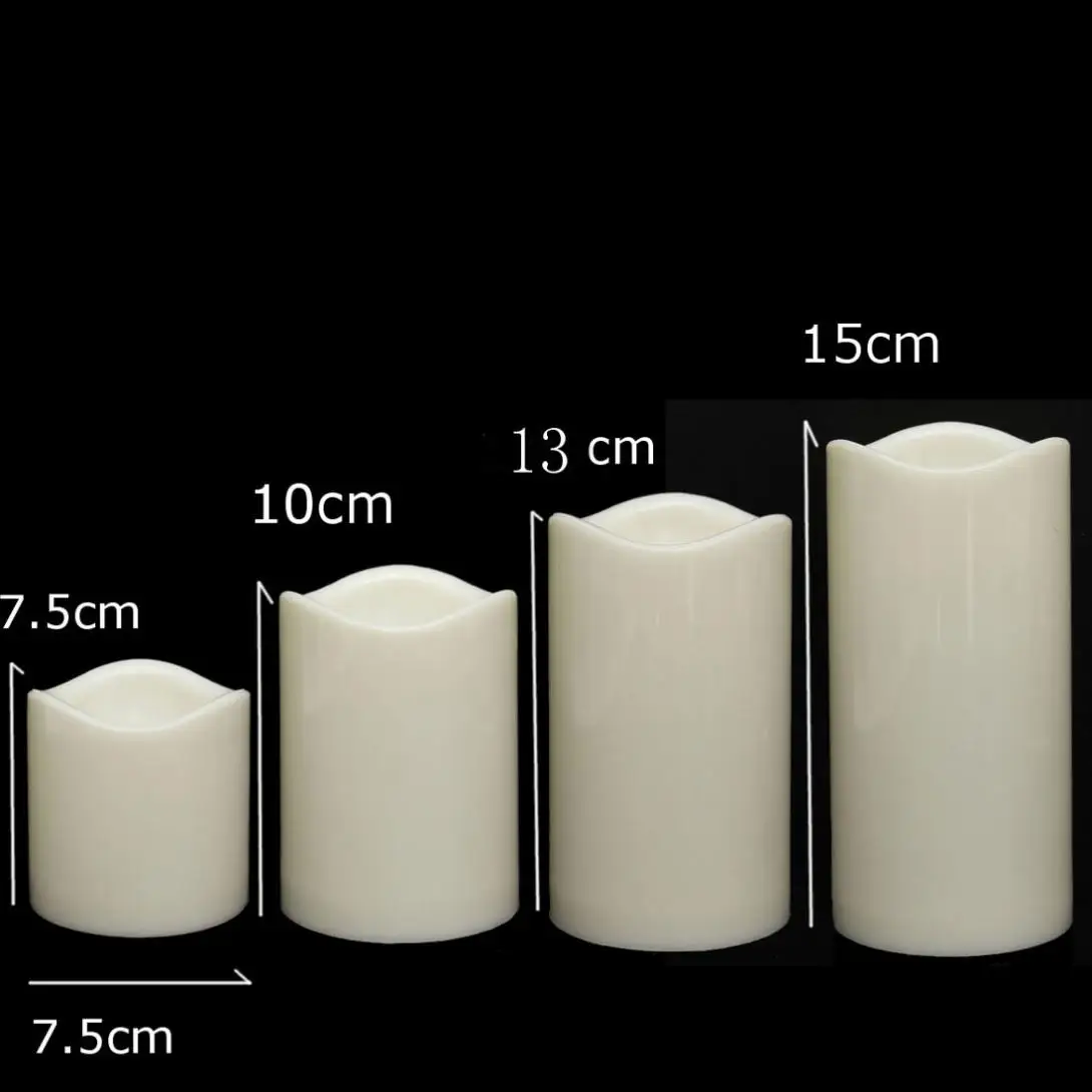 Cylindrical Flickering LED Candle Light Flameless for Garden Yard / Christmas Lamp Decoration