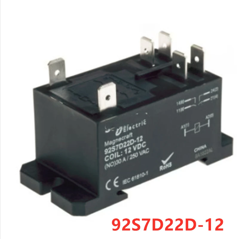 

10pcs Intermediate relay 12V DC coil voltage 92S7D22D-12