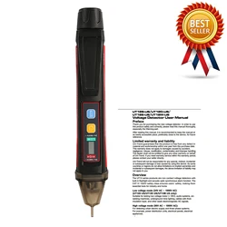 UNI-T UT12E/UT12M non-contact AC Voltage Detector; high and low dual mode adjustable sensitive smart test pencil 24V-1000V