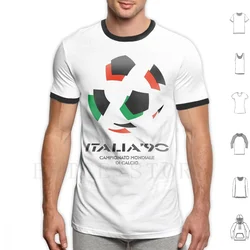 Italy 1990-T Shirt Men Cotton 6xl Italy 90 Italy 1990 Italia Campionato Mondiale Di Calcio Football Futbol Soccer Azzurri Ciao