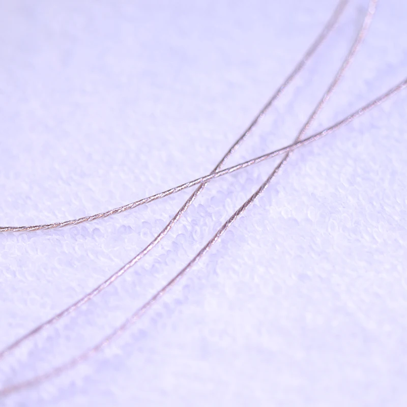 Litz-クリスタル銅と光沢のある銀メッキ銅線,シングルハイブリッドワイヤーポッド: 0.8mm,49コア25awg