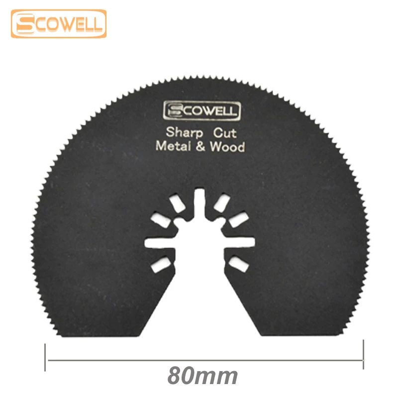 80mm Half Circle Multimaster Power Tool Saw Blade For Cutting Wood Metal HSS Oscillating Multi Tool Saw blades For Pipe Cut