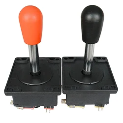 2pcs Arcade Stick Joystick HAPP Style with 3-Terminal Micro Switch Red Top Ball Bat Head Game Cabinet Accessories