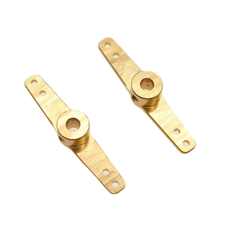 4.1/5.1mm RC Car Steering Servo Aluminum Dual Metal Knuckle Rocker Double Arm Horn Crank Connecting Rod #2