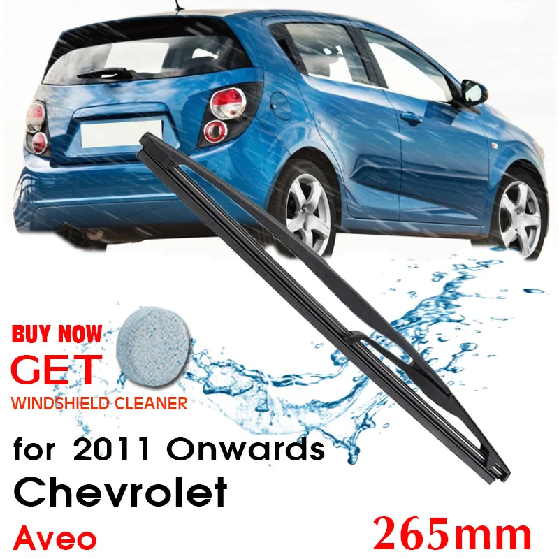 Car Wiper Blade Rear Back Window Windscreen Windshield Wipers Auto Accessories For Chevrolet Aveo Hatchback 265mm 2011 Onwards