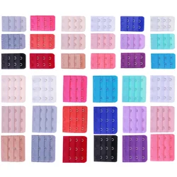 LUOEM 36 Pieces Women's Bras For Extension 3 Hook Extension Hooks 3 Hooks (18 Colors) Comfortable and Practical Accessories