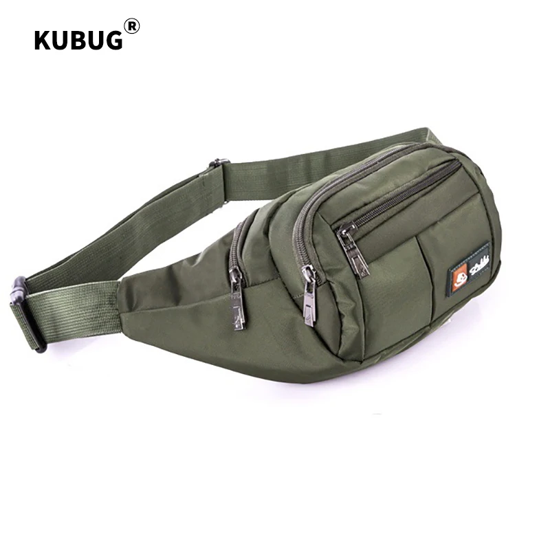 New Sports Waist Bag Multi-Layer Nylon Crossbody Leisure Running Bag Men\'s Body Hugging Business Money Bag Chest Pack Bags