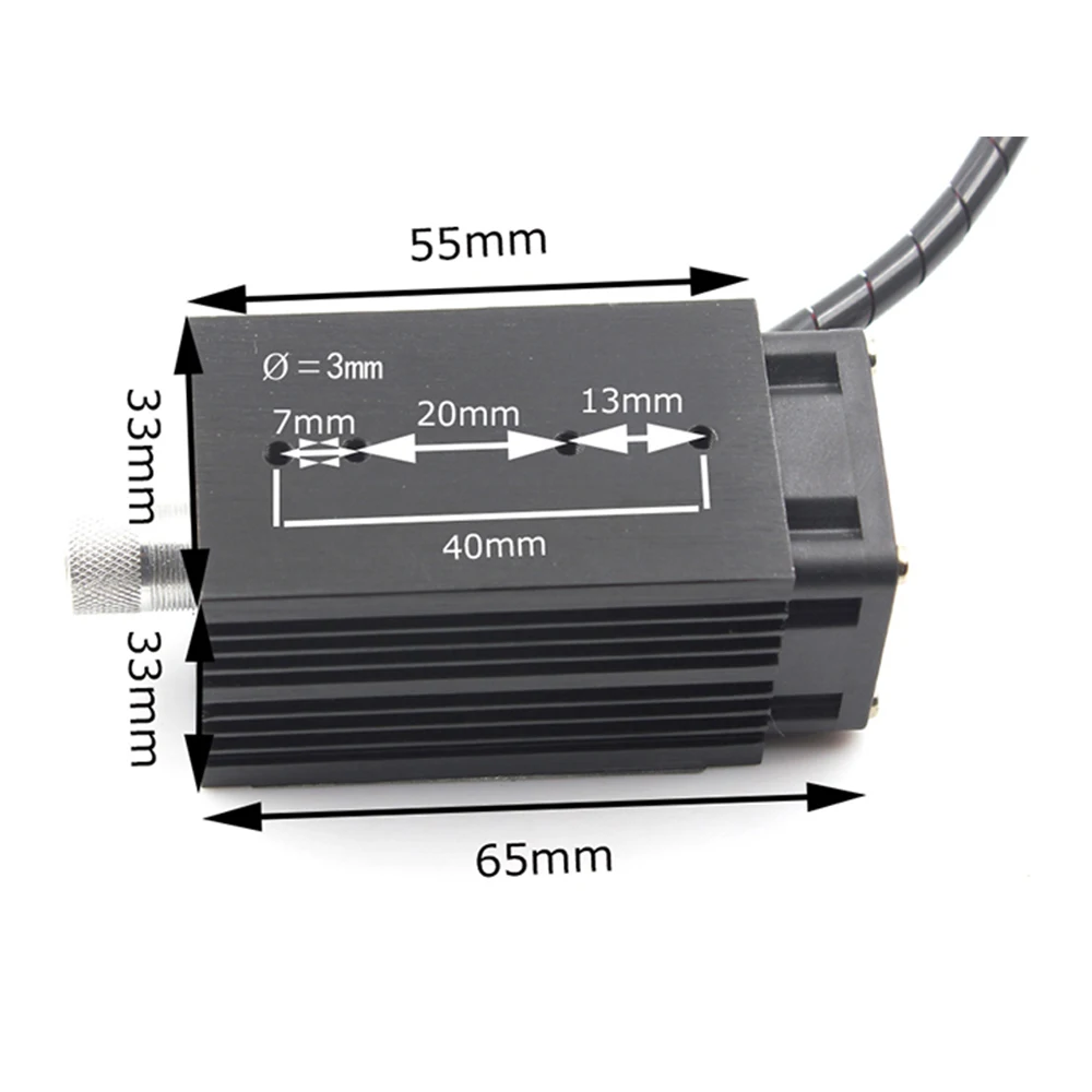 Focusable 405nm 500mW 12V UV Blue Violet High Power DIY Engraving 3D Printer Writing Robot Laser Head Laser Module with TTL PWM