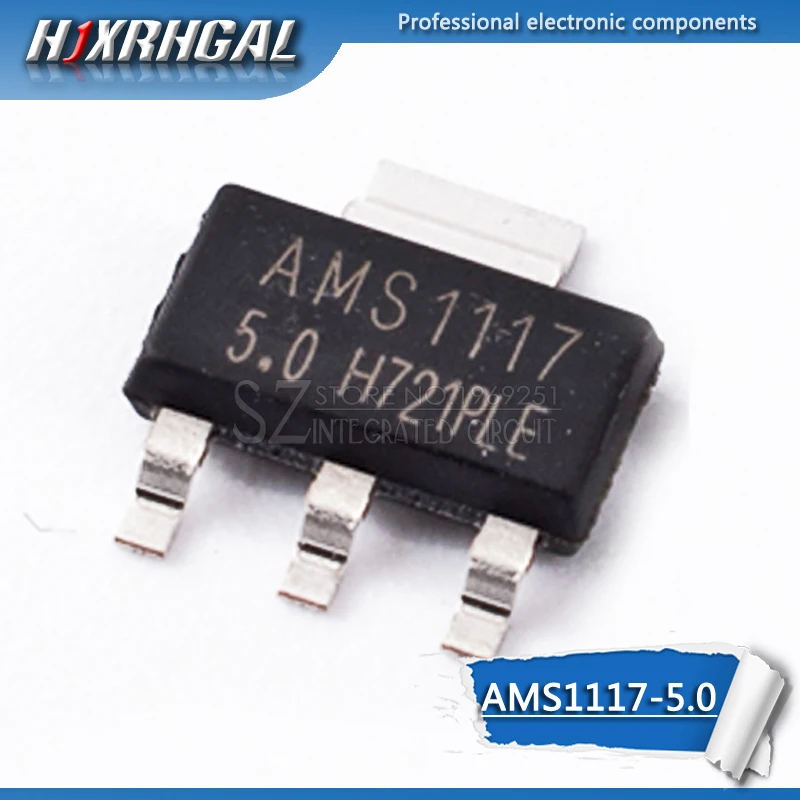 

20pcs AMS1117-5.0 SOT-223 AMS1117 AMS1117-5V SOT223 SMD