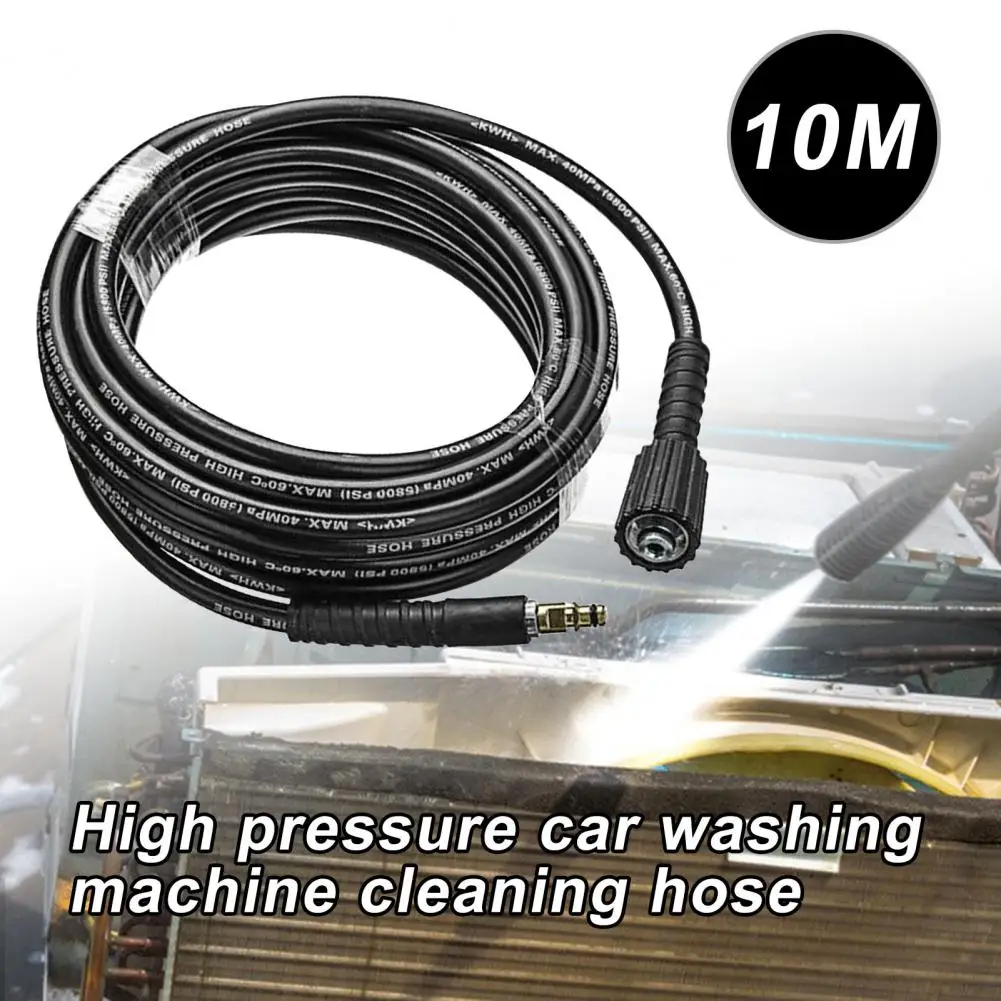 10m High Pressure Washer Hose Elastic Oil Resistance Washer Cleaning Pipe for Karcher K2-K5