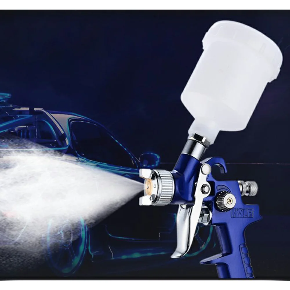 Mini HVLP Air Spray Gun Paint Sprayer Gravity Feed Airbrush Auto Painting