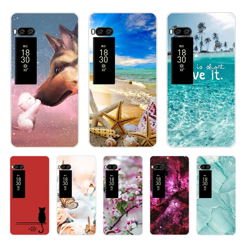 Soft Silicon Case For Meizu Pro 7 Cute Cartoon Flower Soft TPU Case For Meizu Pro 7 Plus Case Coque For Meizu Pro7 7Plus Cover