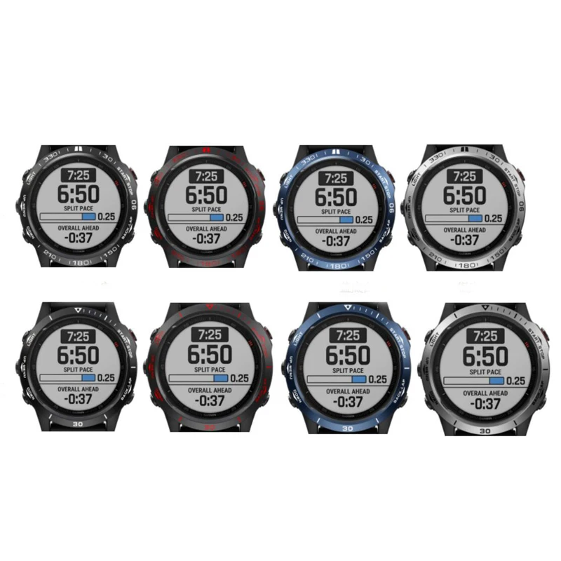 معدن الحافة حلقة الإطار الزمني الزجاج واقي للشاشة غطاء ل Garmin Fenix 6/6S/6X برو الشمسية الياقوت ساعة ذكية واقية