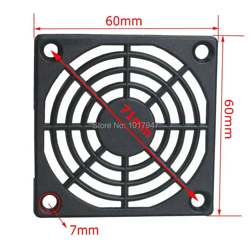 10PCS Gdstime 60mm Dustproof  Filter Computer Mesh Dust Guard Grill Cover for 60x60mm 6cm Cooling Fan