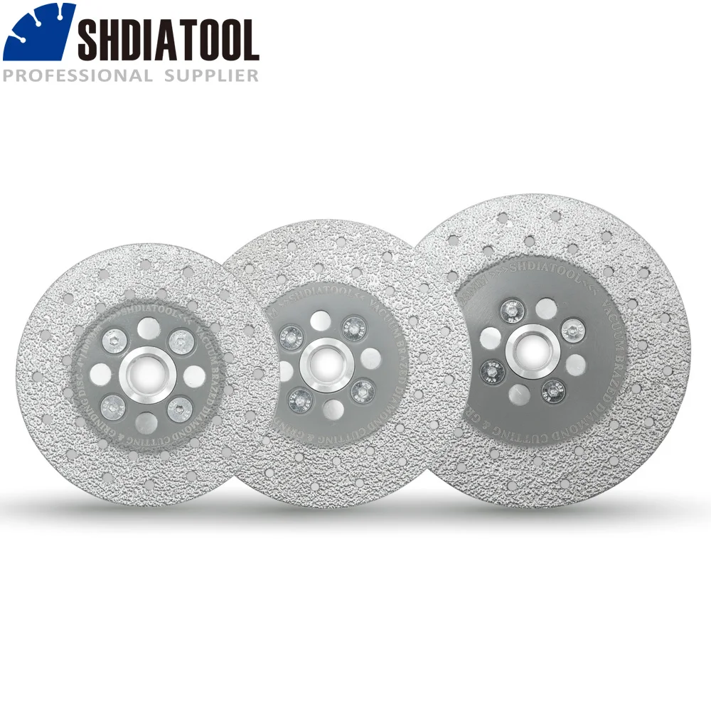 

SHDIATOOL 1pc Double Sided Diamond Cup Wheel for Cutting & Grinding Arbor 5/8-11 Flange