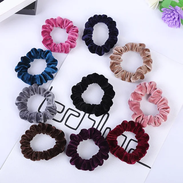 2022 New Arrival aksamitne elastyczne gumki do włosów Scrunchies dziewczęce bez zagnieceń gumki do włosów damskie akcesoria do włosów nakrycia głowy