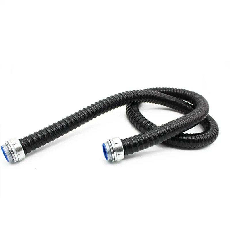 1M Waterproof Plastic coated metal hose diameter 6mm-50mm Threaded corrugated pipe wire harness casing for Cable line protecter