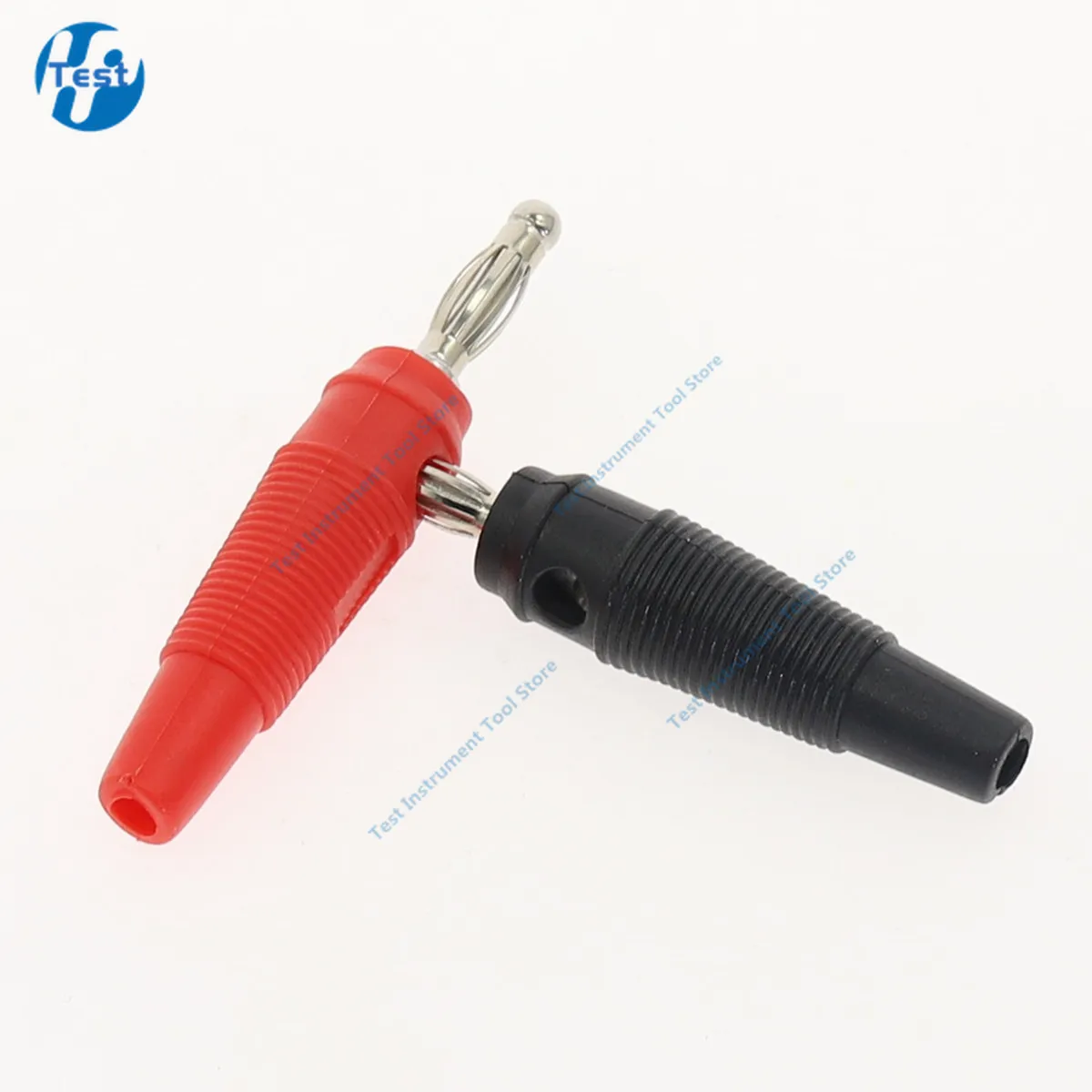 10Pcs/lot Red and Black 4mm Solderless Side Stackable Banana Plug