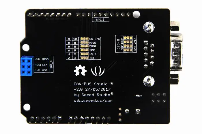 Seeed CAN-BUS Shield V2 Bus Expansion Board IIC I2C and UART For Arduino mega2560 R3 UNO mcp2515 can bus free shipping