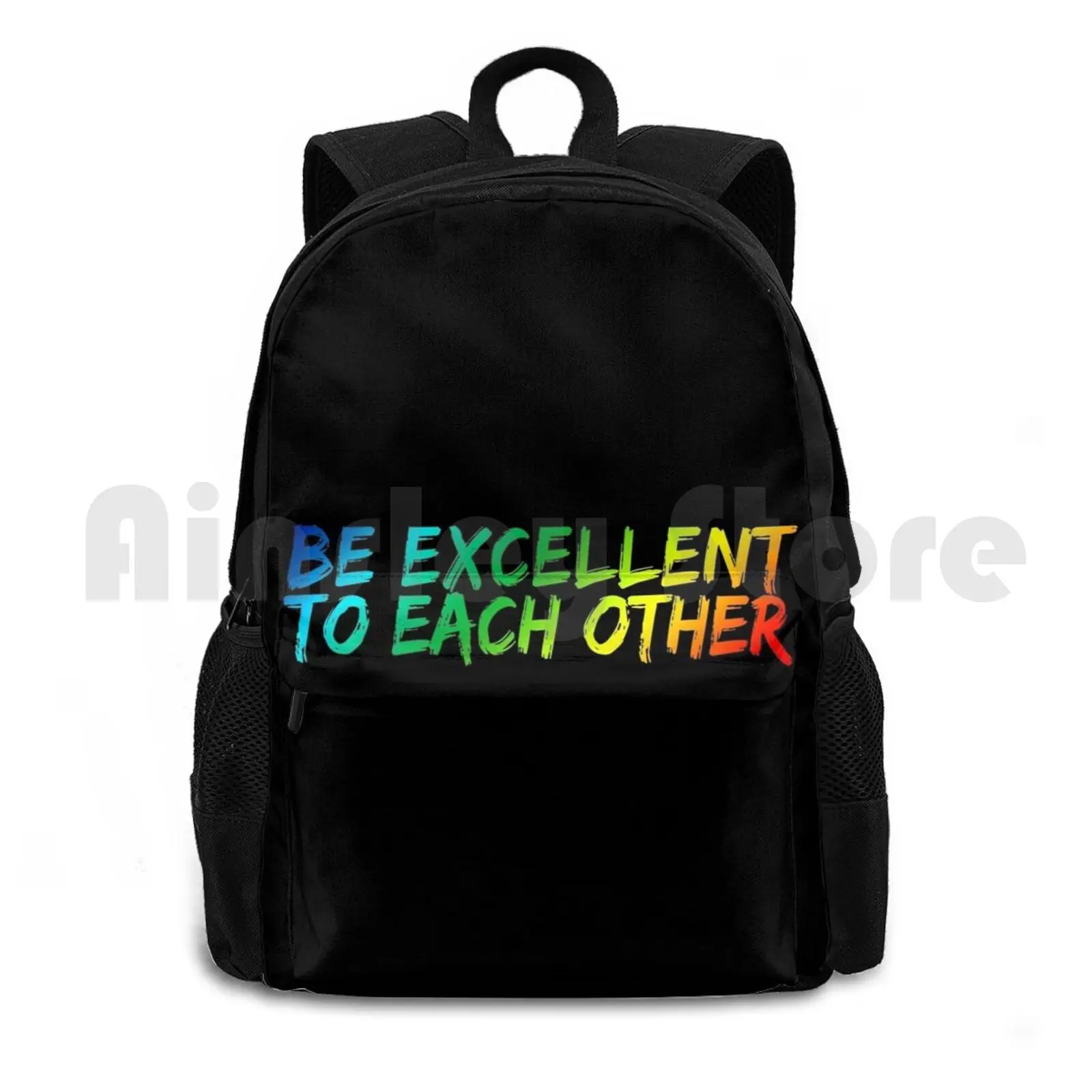 

Be Excellent To Each Other Outdoor Hiking Backpack Waterproof Camping Travel Be Excellent To Each Other Party On Dudes Bill And