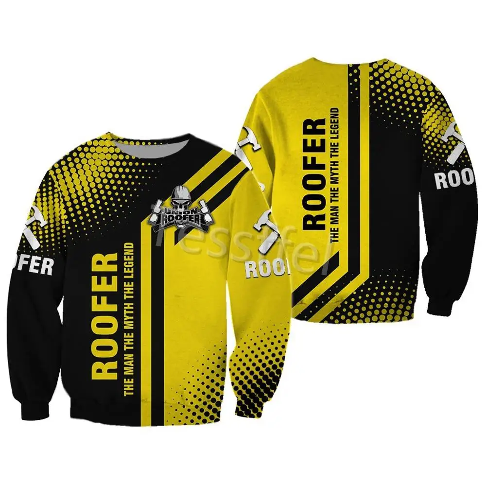 Tessffel Roofer I Love My Job 3D Printed New Men\'s Sweatshirt Zipper Hoodie Casual Jacket Sweater Autumn/Winter Style-3