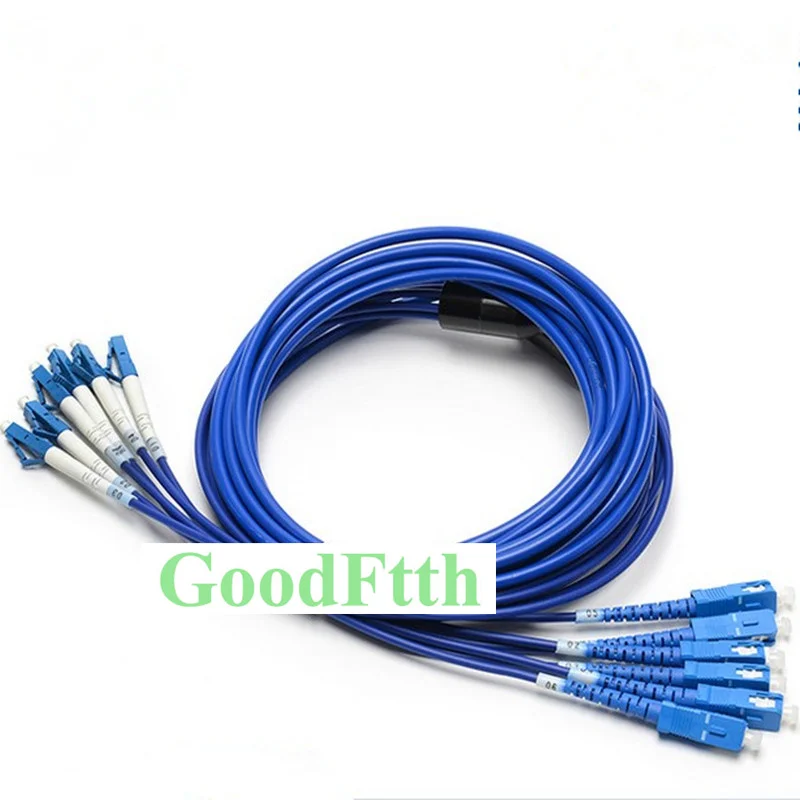 Fiber Armoured armored Patch Cord SC-LC UPC SM 6 Cores 100m 150m 200m 250m 300m 350m 400m 450m 500m