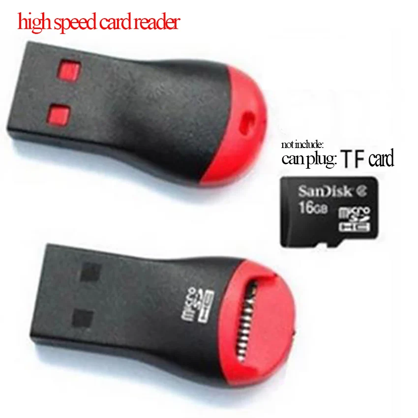 Cartoon Whistle Shape Mini USB 2.0 Micro UE TF Flash Memory Card Reader, 1 in 1 SD Reader Adapter For Laptop Mobile phone image 2