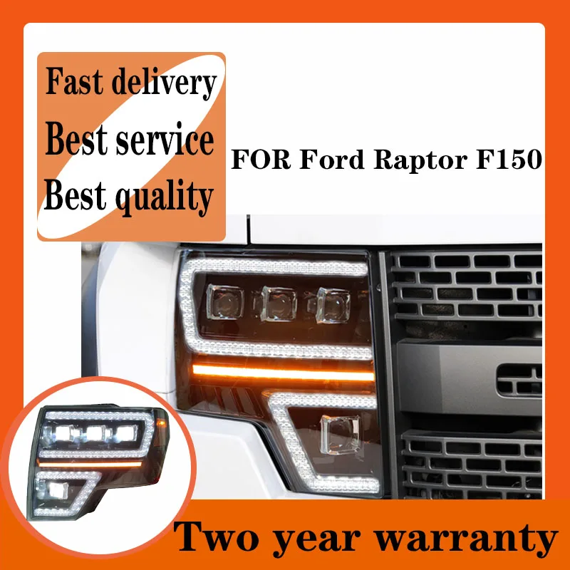 

Car Styling For Ford Raptor F150 Headlights 2009-2014 LED Headlights Dynamic Signal bi xenon lens