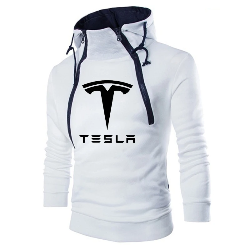 Tesla Men Cotton Hoodie Streetwear