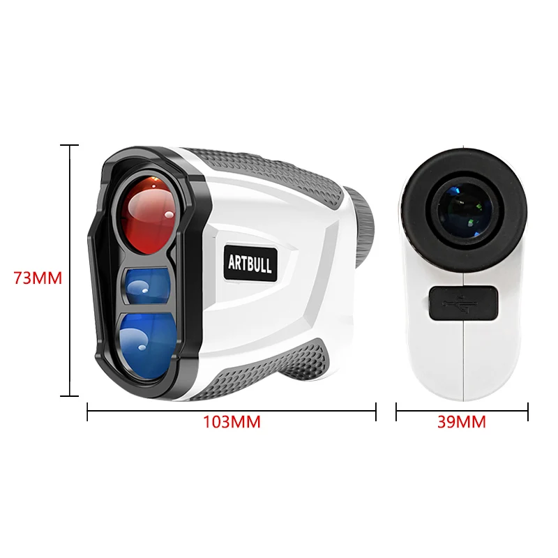 ARTBULL Laser Range Finder Telescope hunting magnetic Golf Rangefinder with Slope Flag-Lock vibration Laser Distance Meter