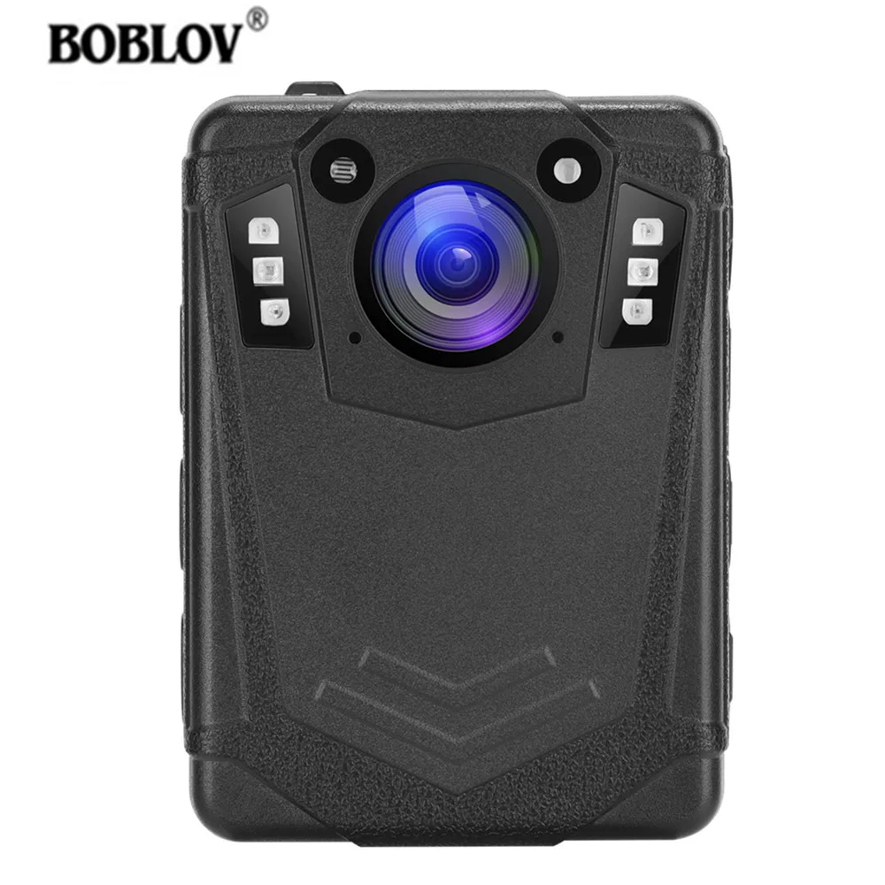 BOBLOV Body Camera IP65 Waterproof Body Camera Bulit in 64G Memory 8Hours Recording Security Pocket Kamara DVR Video Recorder