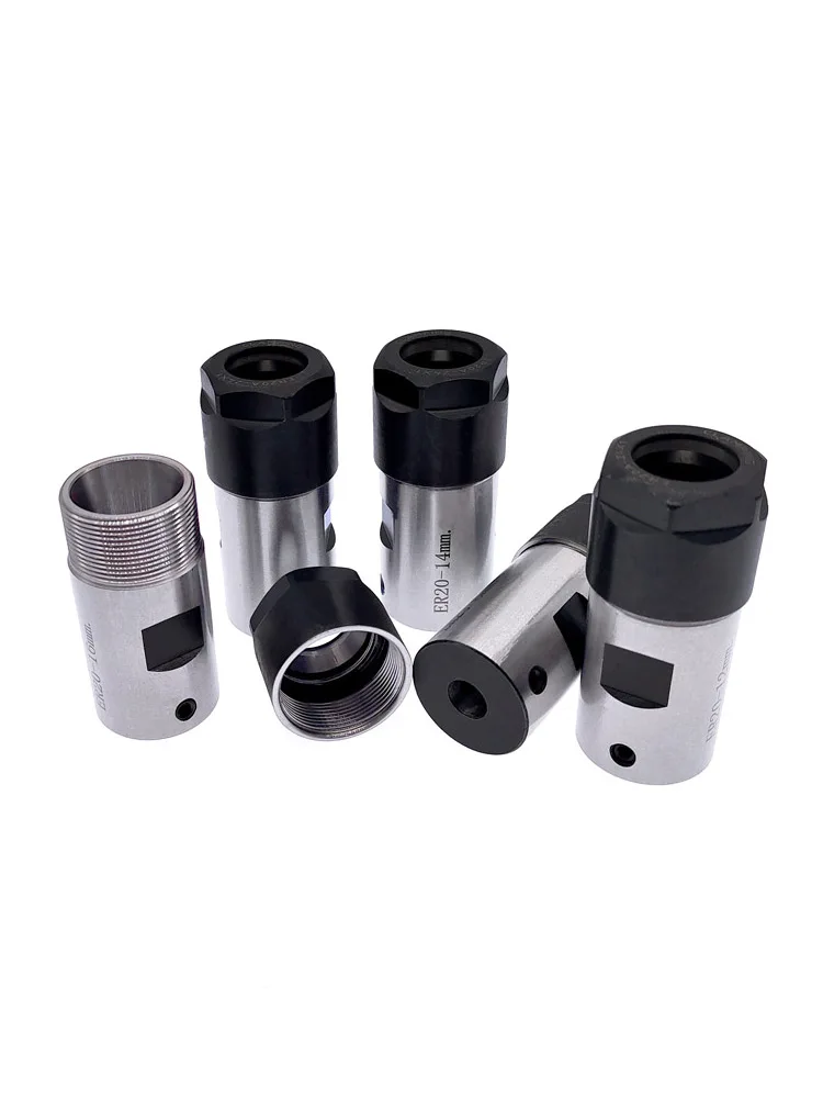 1Pcs ER11 ER16 ER20 Collet Chuck Shaft Lathe Tools Spindle Extension Rod 4mm 5mm 6mm 6.35mm 8mm 10mm 12mm 14mm 16mm