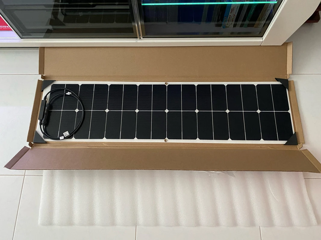 50W 100W Monocrystalline Flexible Solar Panel Kit 12V Battery Charger System For Home Camping Car RV Boat Off-grid Applications