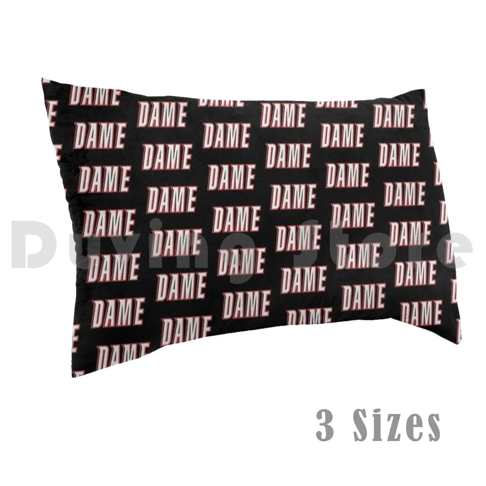 Dame Script 2Pillow case Damian Lillard Dam Lillard Dame Lillard Portland Trailblazers Blazers Trail