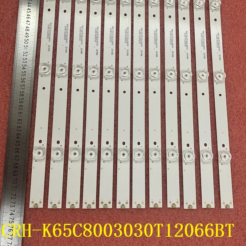 LED backlight bar Strip 6LED For Thomson 65UG6550G 65UGX3500 65UG6550GA CRH-K65C8003030T12066BT