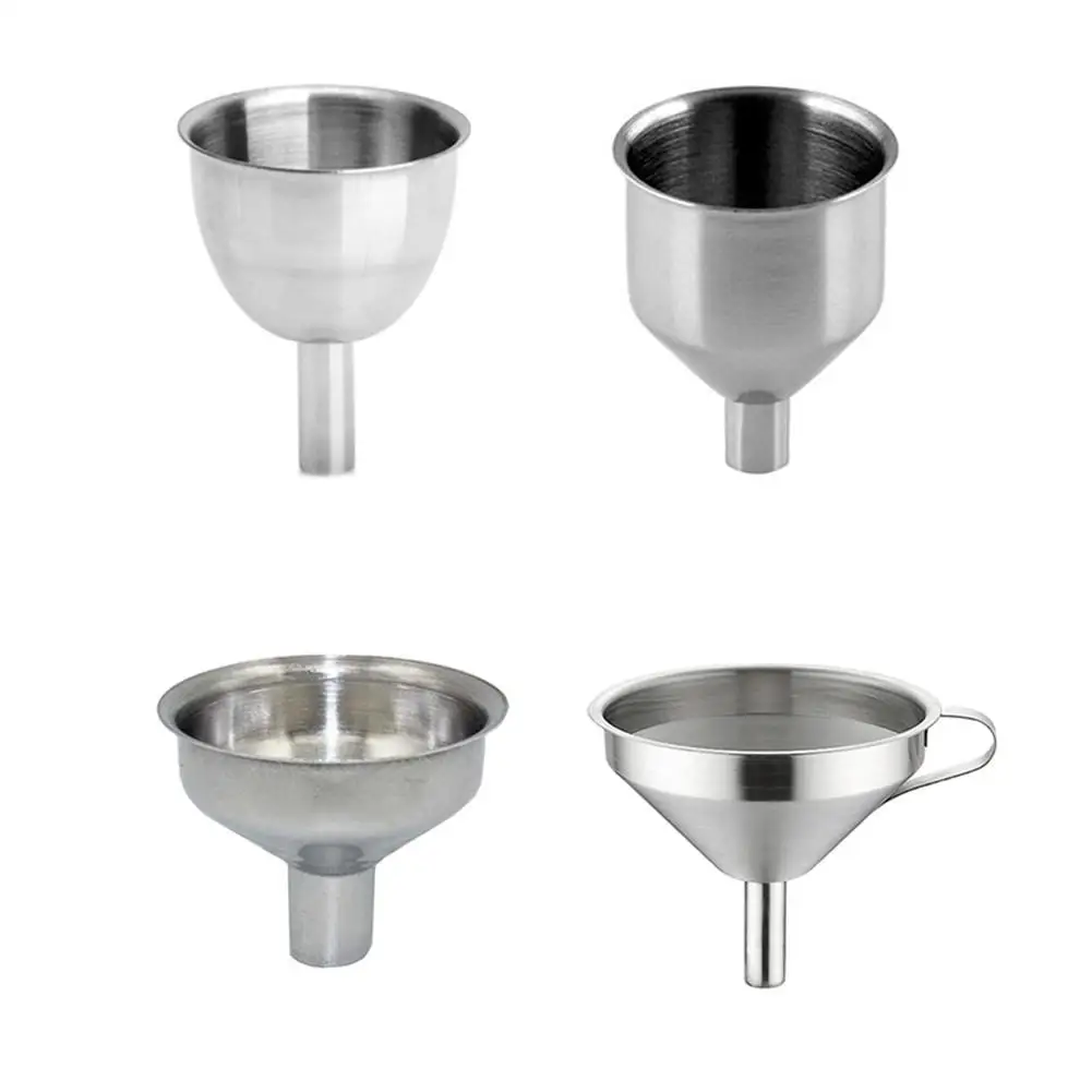 Small Mouth Funnel Bar Wine Flask Funnel Mini Stainless Steel For Filling Hip Flask Narrow-Mouth Bottles Kitchen Jug Funnel