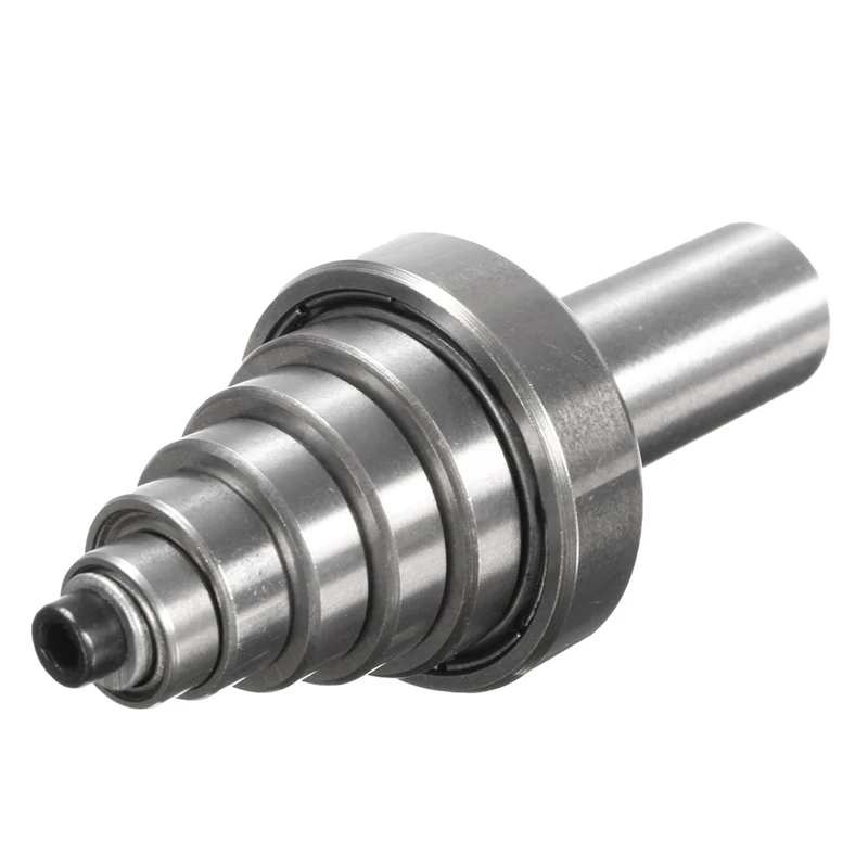 1/2 "H-1/4" Shank Adjustable Rabbet Router Bit dengan 7 Bantalan Set Woodworking Cutter Tenon Cutter untuk alat