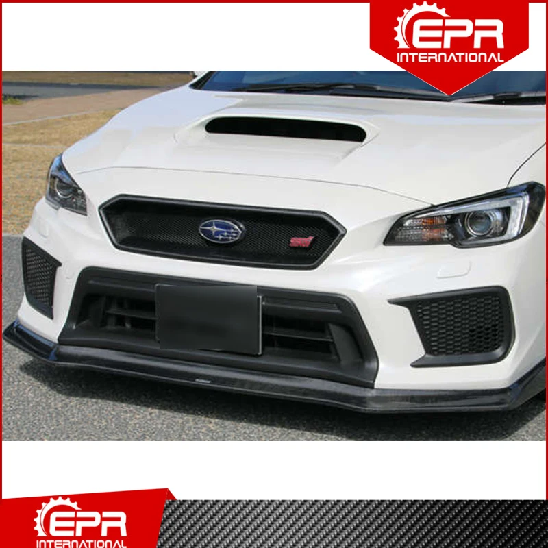 شبكة أمامية من ألياف الكربون بنمط CS ، شبكة مصد لامعة مثبتة مسبقًا ، مجموعة هيكل Impreza WRX VAB VAF STI 2014-2017