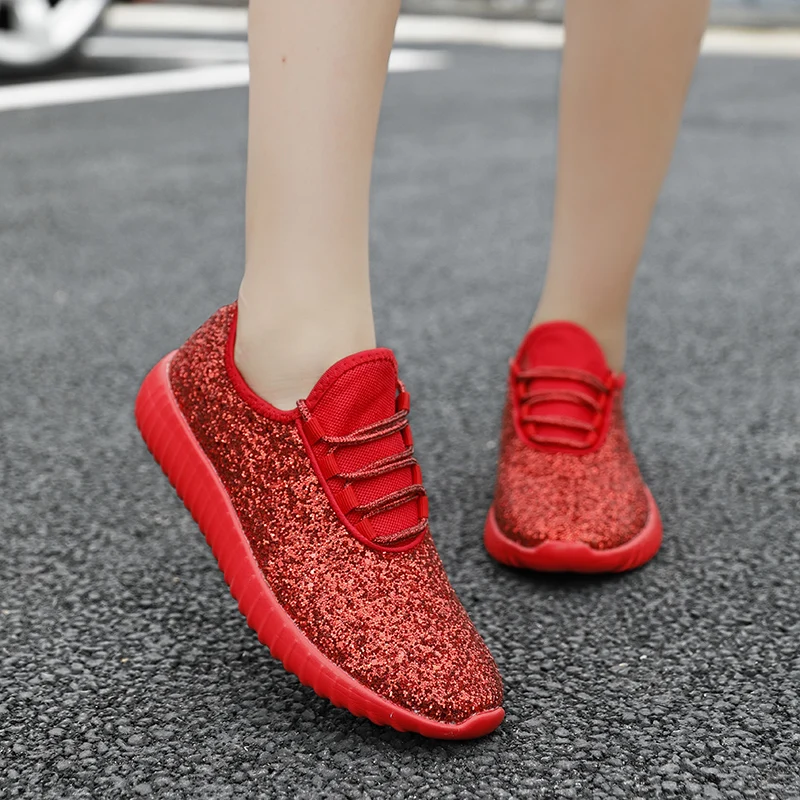 Tenis Feminino tenis mujer Sequins light soft gym Shoes Women Tennis Shoes Stability Athletic Sneakers woman jogging Trainers