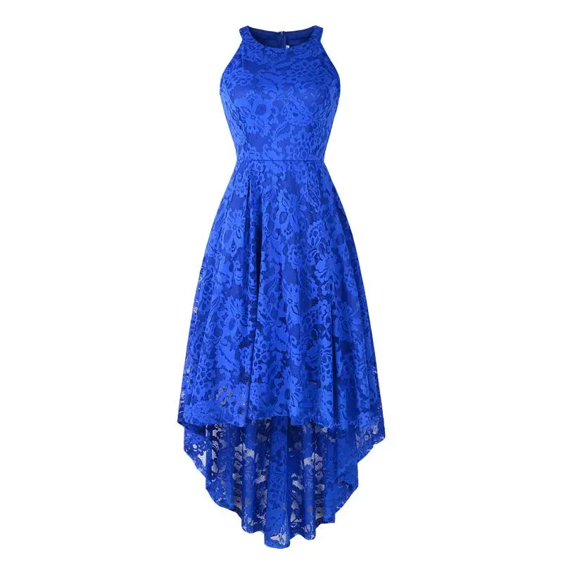 Vestido de encaje para niña, traje Floral sin mangas, longitud de té de memoria dulce, fiesta de verano, rojo, blanco, negro, rosa, azul, vestidos de cóctel de encaje