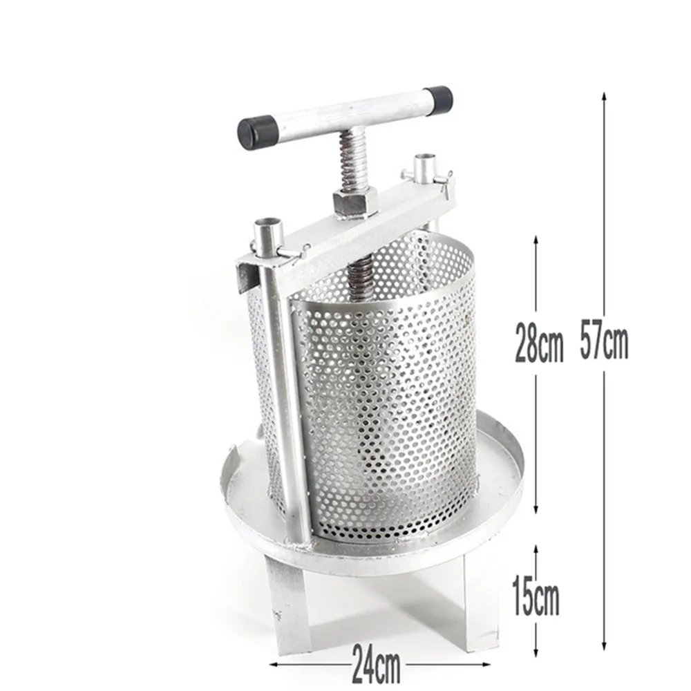 Presse à cire d'abeille en fonte d'acier à mailles, équipement de pressage à miel pour apiculture