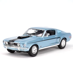 Maisto 1:18 1968 Ford Mustang GT Cobra samochód sportowy statyczny odlew symulacyjny pojazdy Model kolekcjonerski samochody zabawkowe