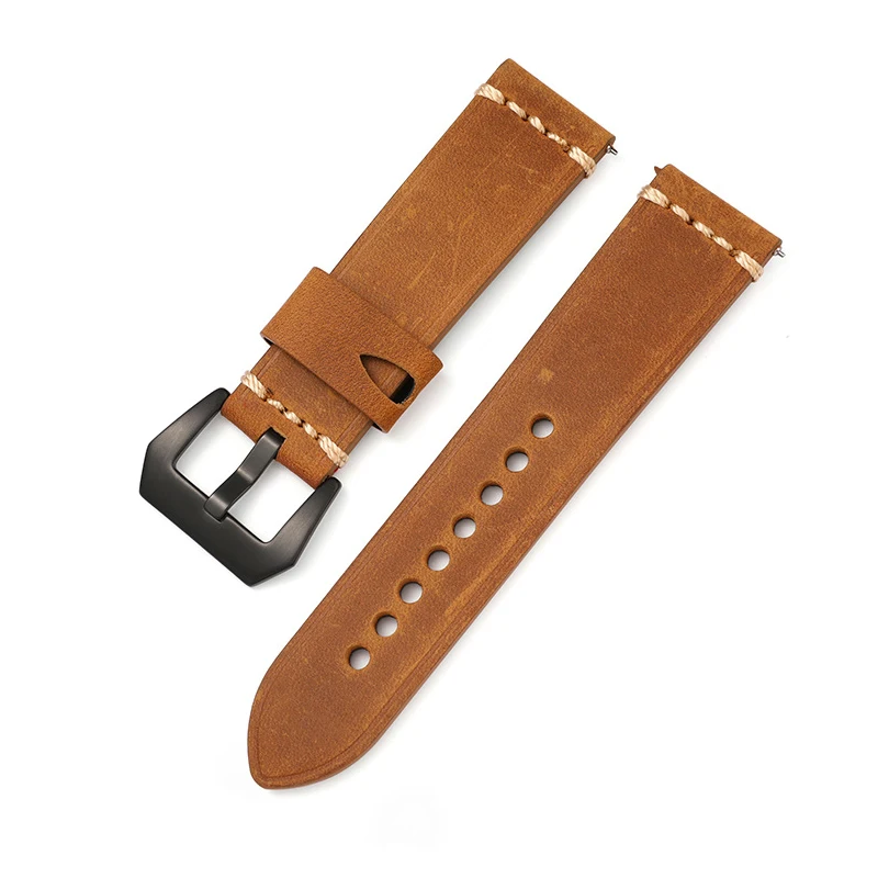 Genuine leather strap 22 20mm Watch strap Cowhide watchbands Switch quick release spring bar watch accessories UTHAI Z64