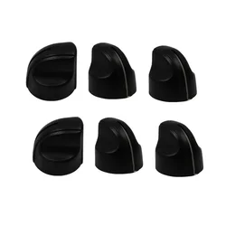 FLEOR 6pcs Black Amplifier Amp Knobs Effect Pedal Speed Control Knobs for Guitar Bass